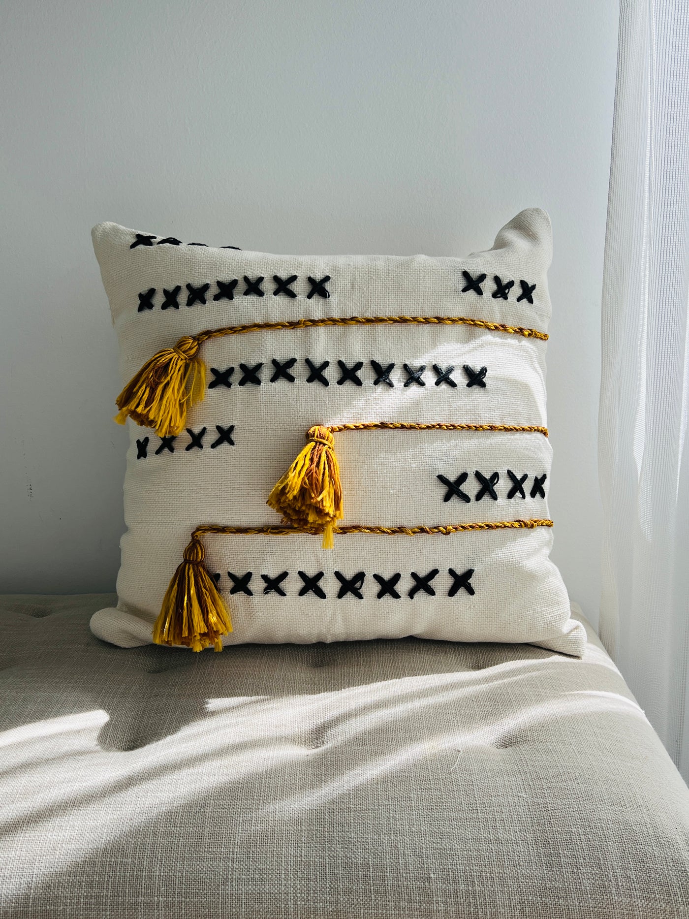 NOMAD AZTEC DESIGN COTTON HAND MADE CUSHION