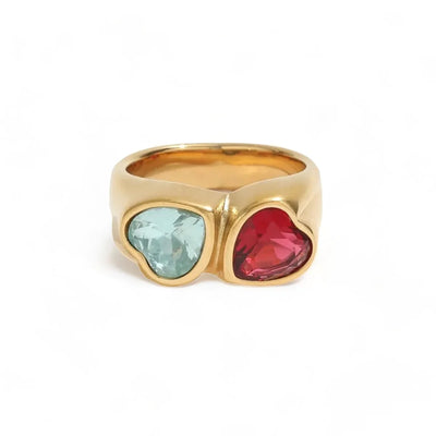 ZAYA COLLECTIVE AURELIA GOLD HEART RING