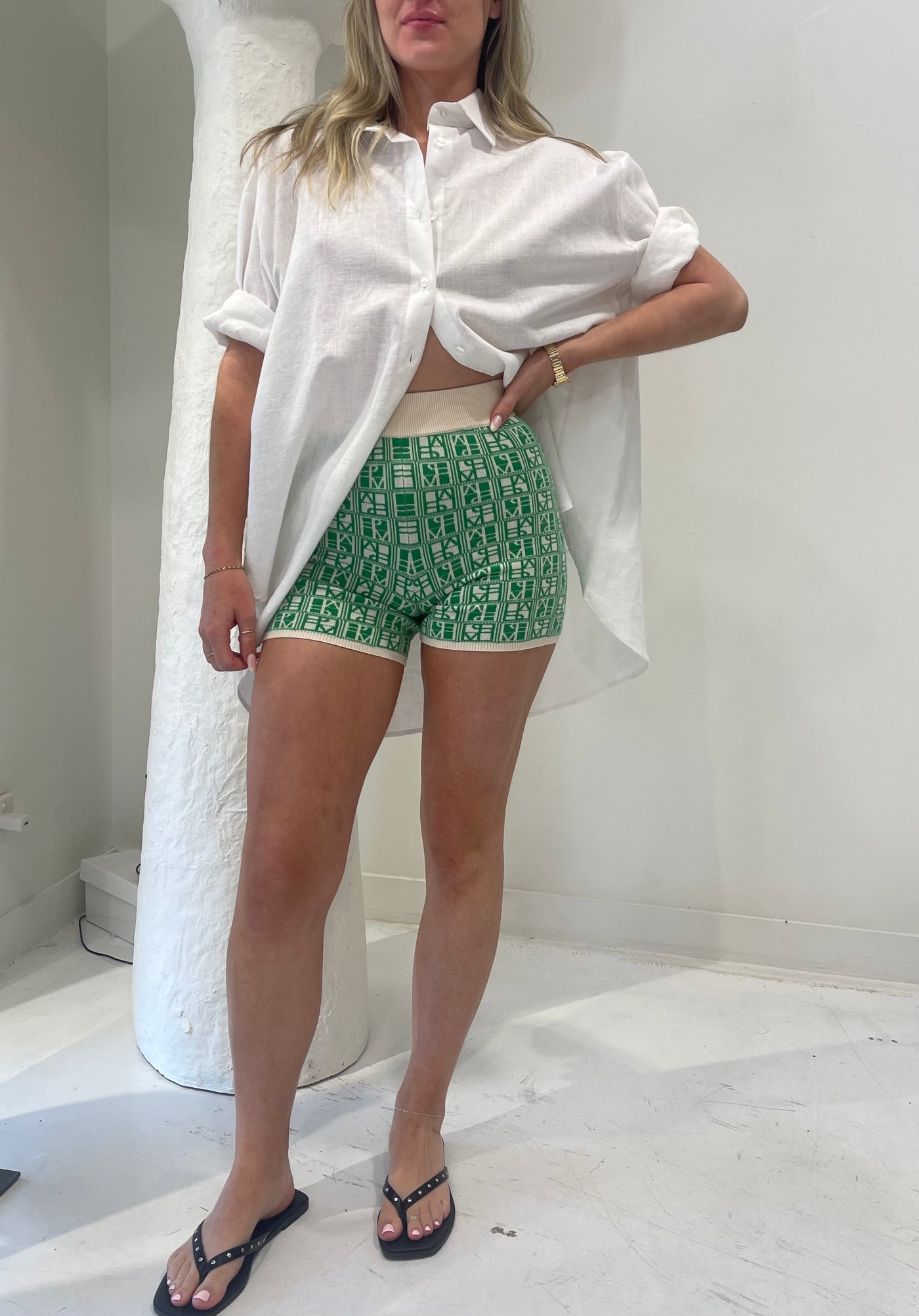 JUAN & ME ICONIC YARDAGE SHORTS GREEN