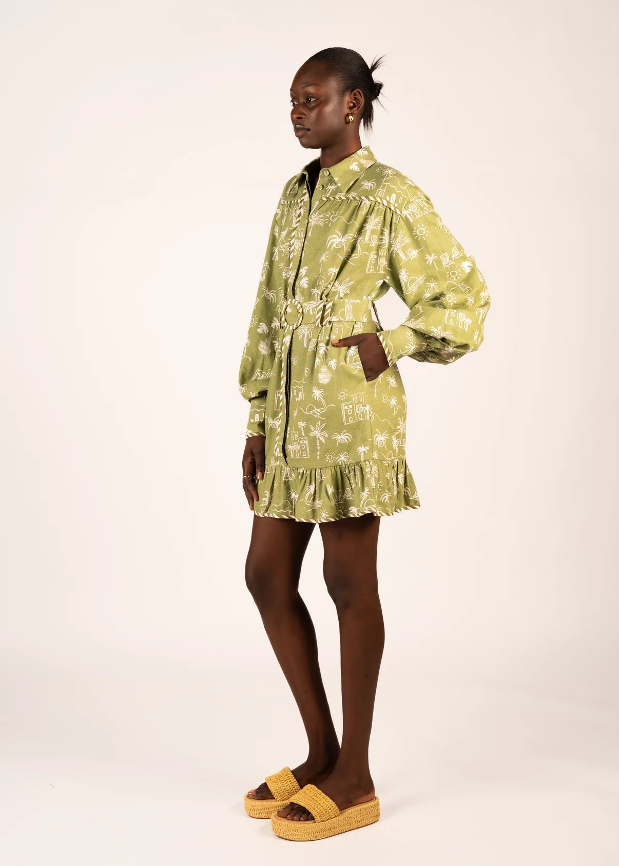 LA MAISE STUDIO MILA MINI DRESS SEASIDE VILLA