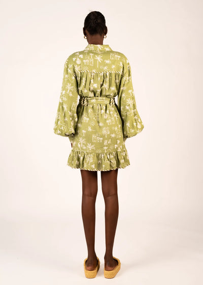 LA MAISE STUDIO MILA MINI DRESS SEASIDE VILLA