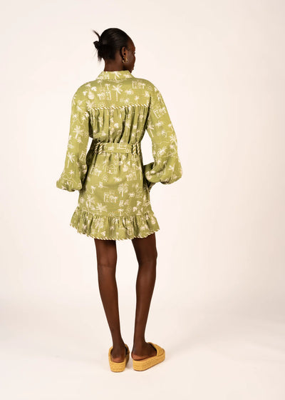 LA MAISE STUDIO MILA MINI DRESS SEASIDE VILLA