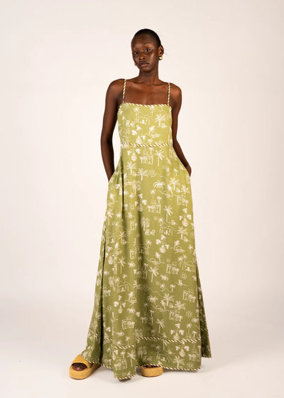 LA MAISE STUDIO MILA MAXI DRESS SEASIDE VILLA