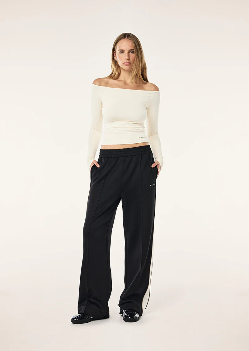 PE NATION MAN DOWN TRACK PANT BLACK/WALNUT