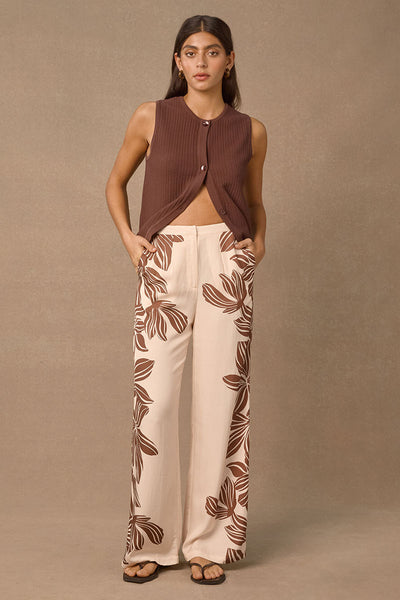MON RENN PALMERA PANT CREAM FLORAL | BABY LEMONADE STORE