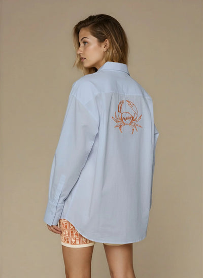 JUAN & ME NACIDA SHIRT BLUE CRAB