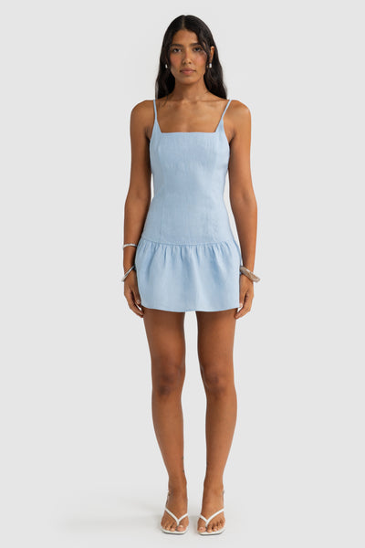 ORTC CELINE MINI DRESS POWDER BLUE