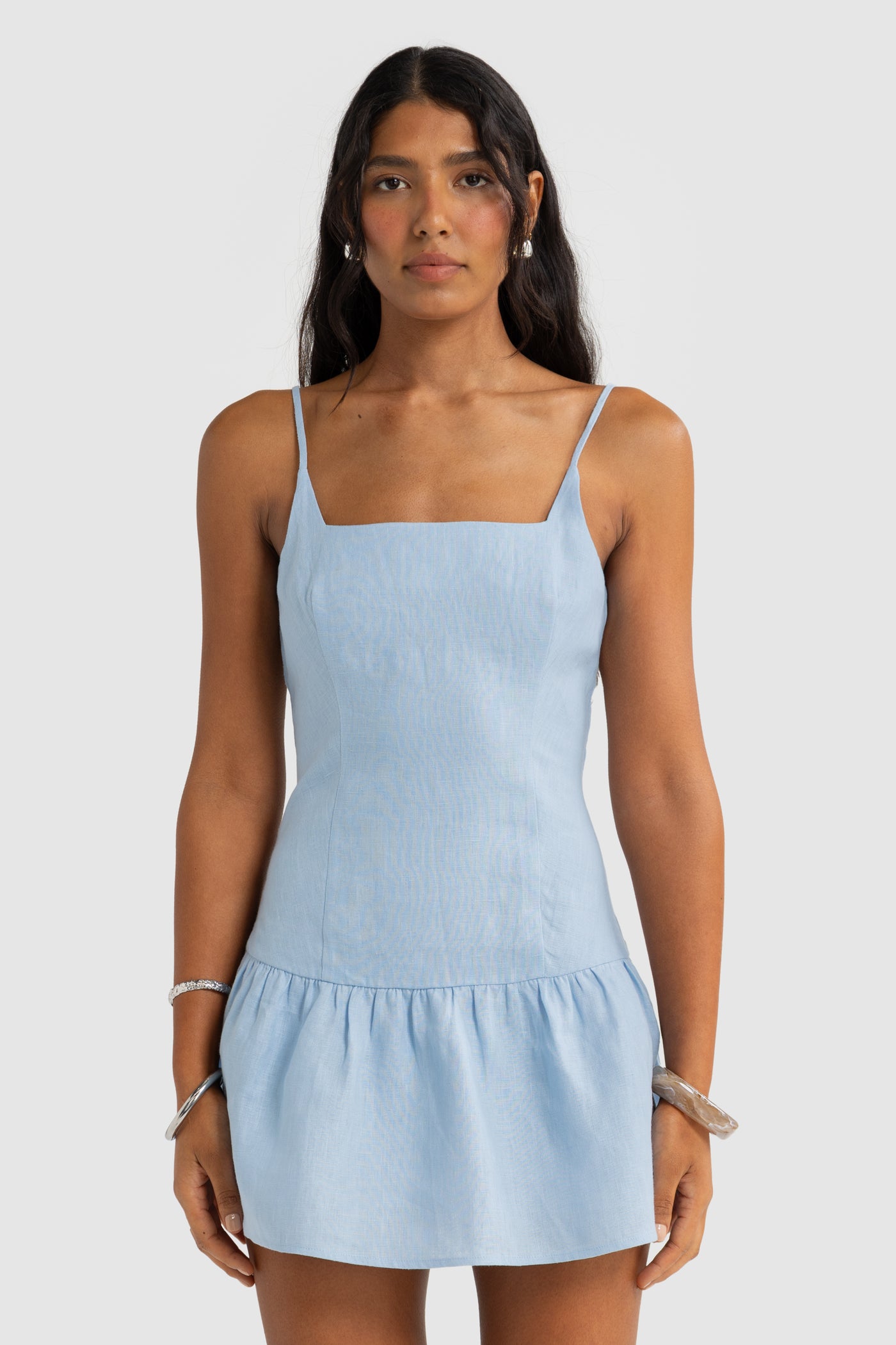 ORTC CELINE MINI DRESS POWDER BLUE