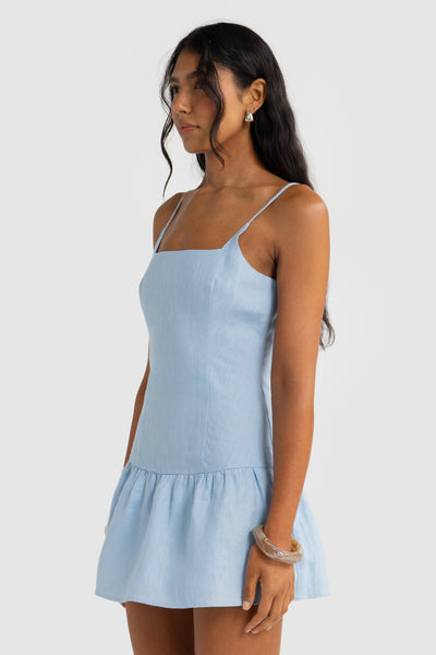 ORTC CELINE MINI DRESS POWDER BLUE