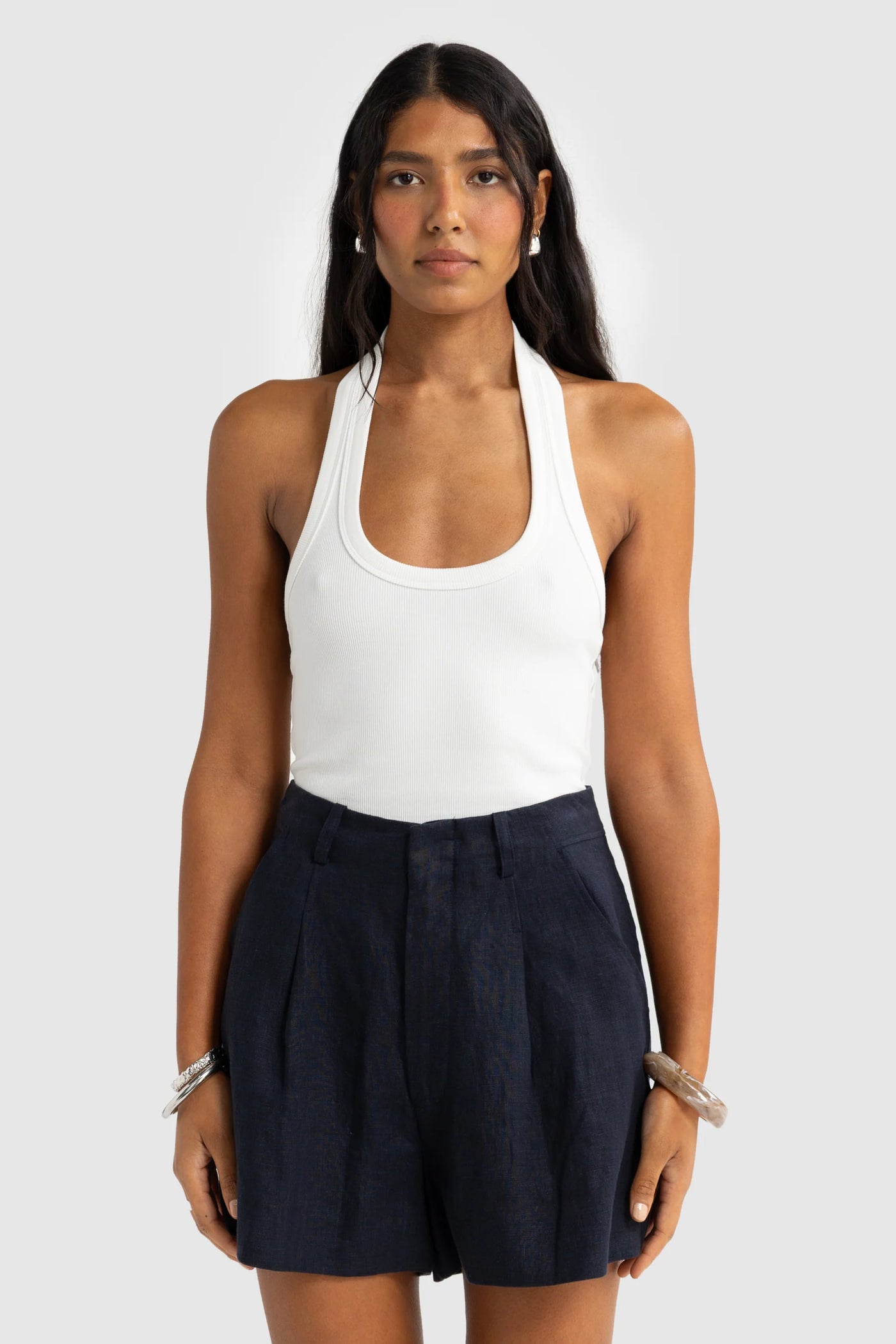 ORTC SAVANNAH LINEN SHORTS NAVY