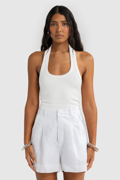 ORTC SAVANNAH LINEN SHORTS WHITE