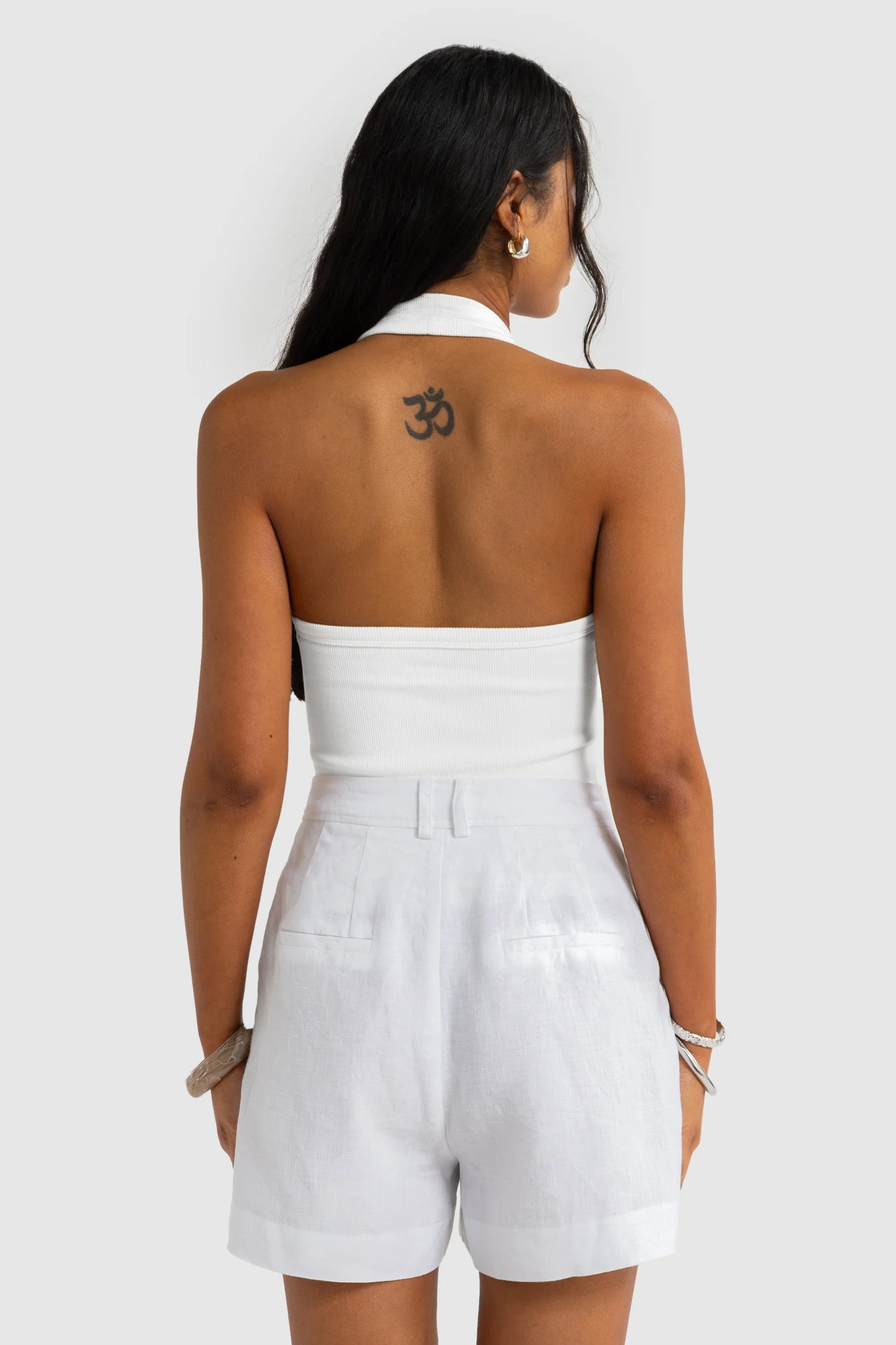 ORTC SAVANNAH LINEN SHORTS WHITE