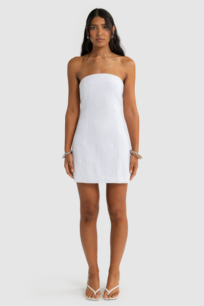 ORTC SAVANNAH MINI DRESS WHITE