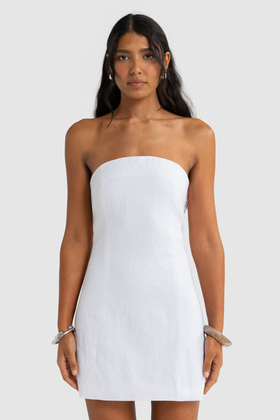 ORTC SAVANNAH MINI DRESS WHITE