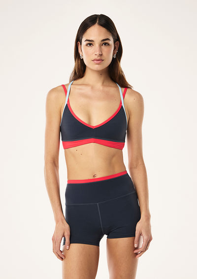 PE NATION PARAMOUNT SPORTS BRA MARINE BLUE