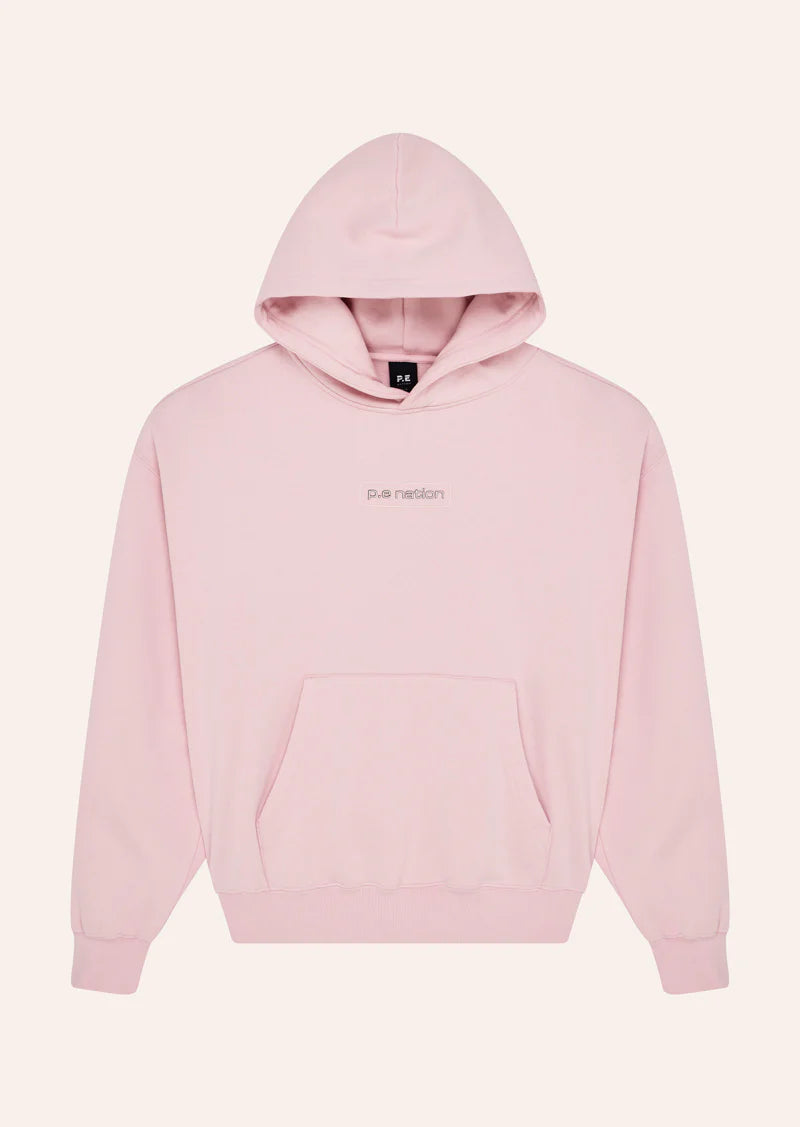 PE NATION PEAK HOODIE CHALK PINK