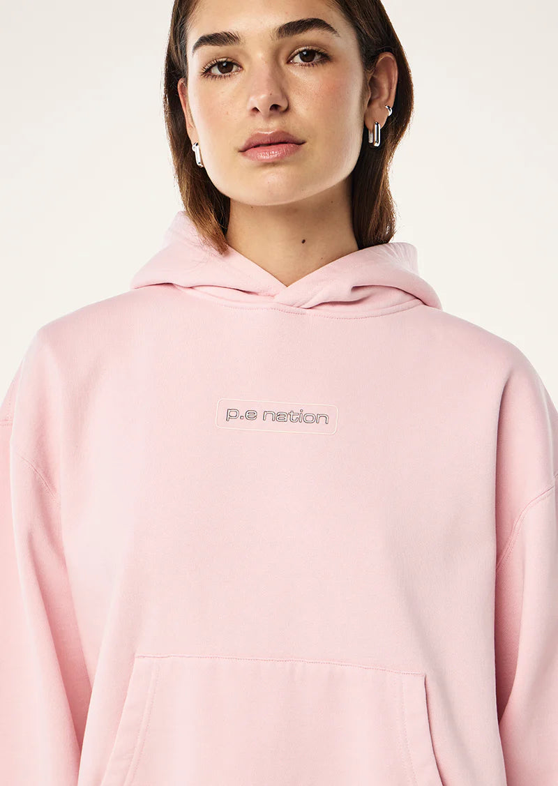 PE NATION PEAK HOODIE CHALK PINK