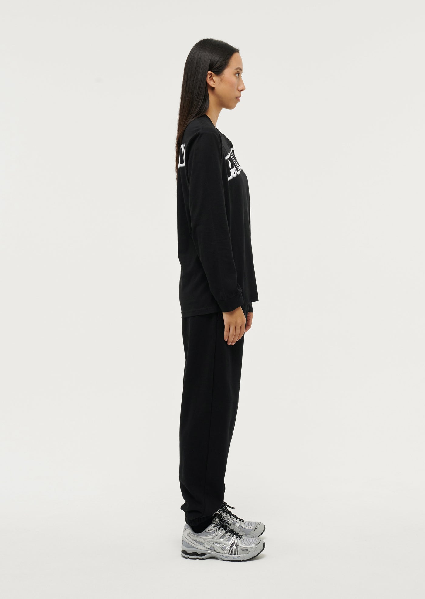 PE NATION TIE BREAK COTTON BLACK TRACKPANT