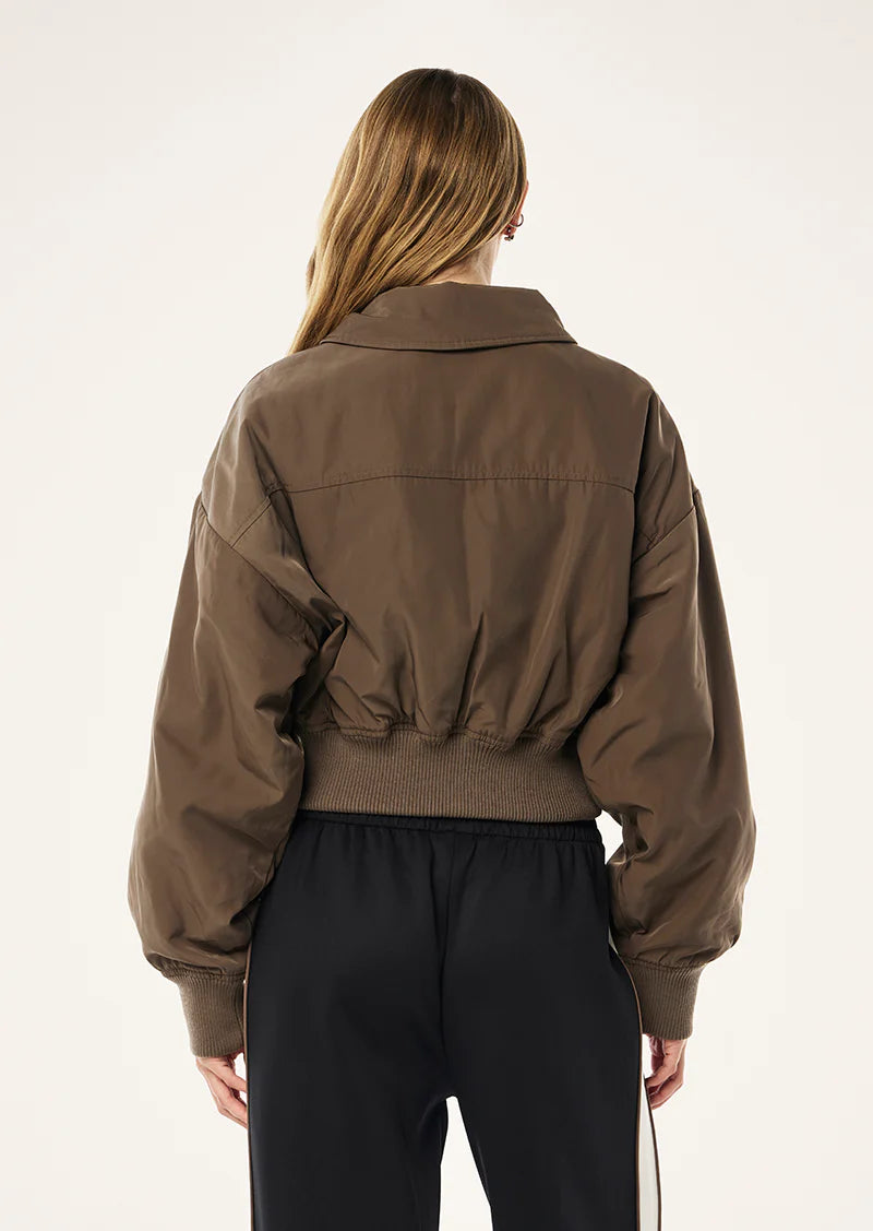 PE NATION PURSUIT BOMBER JACKET WALNUT