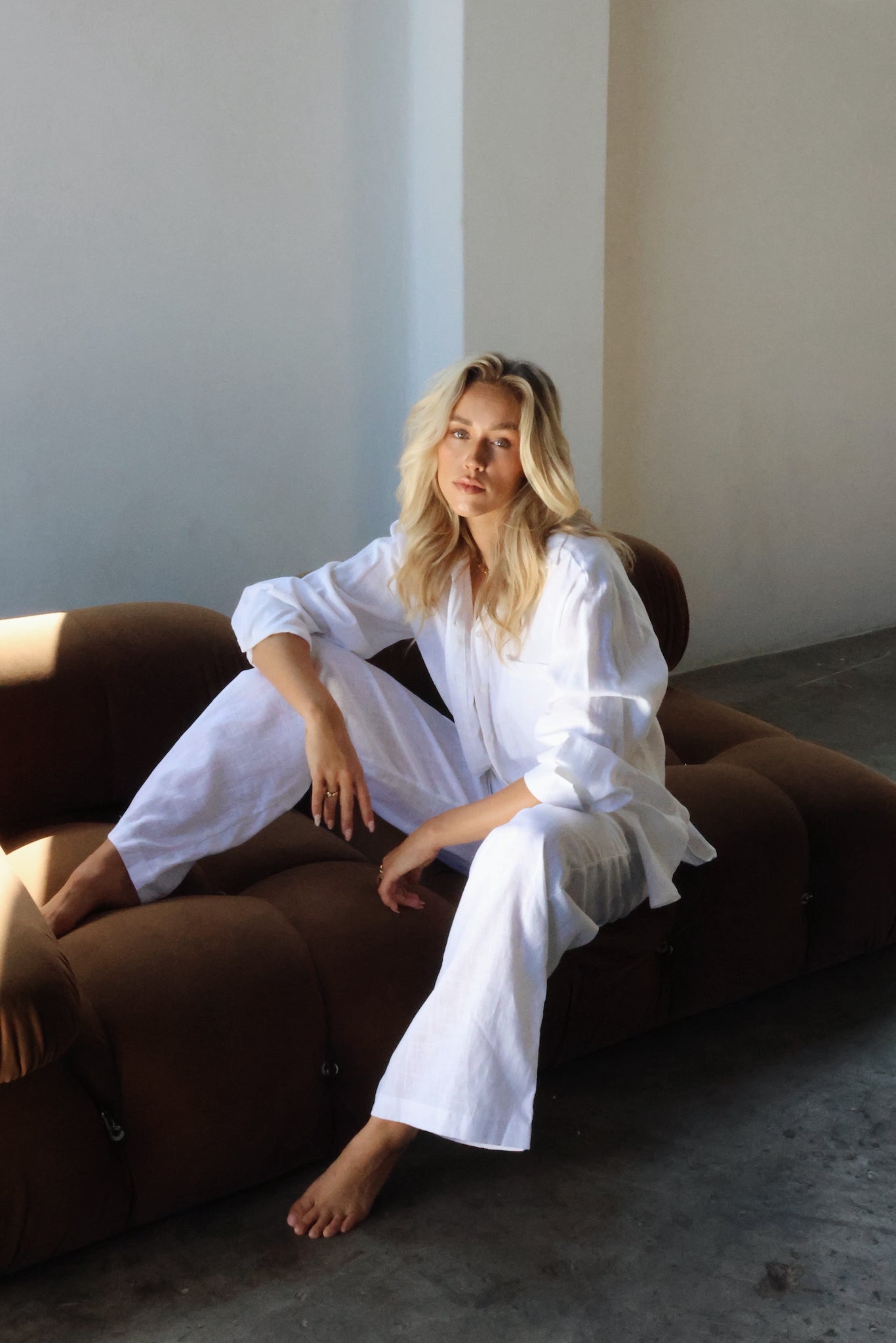 THE LINE | JONES LINEN PANTS WHITE | BABY LEMONADE STORE