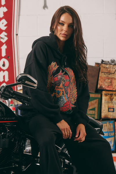 SABBI BRENDA TRACK PANTS BLACK