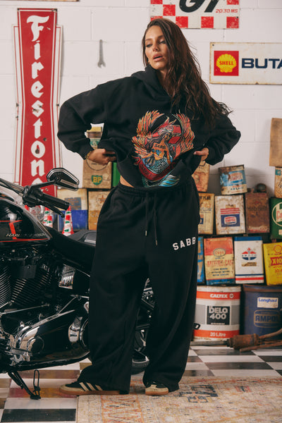 SABBI BRENDA TRACK PANTS BLACK