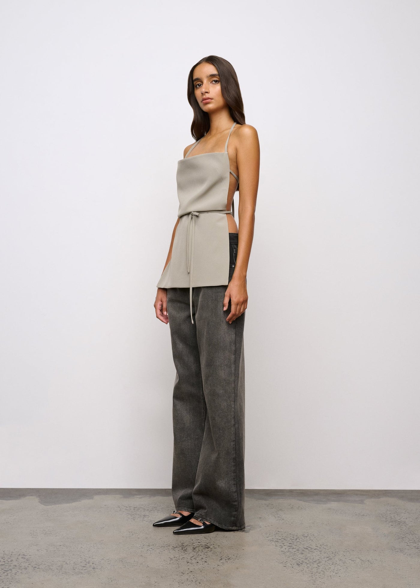 ONE OF OTHERS RAEF BACKLESS TOP SAGE