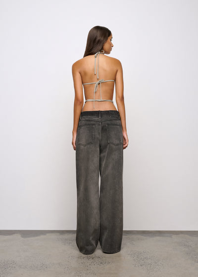 ONE OF OTHERS RAEF BACKLESS TOP SAGE