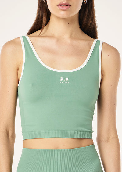 PE NATION RESTORE SEAMLESS TANK BASIL | BABY LEMONADE STORE