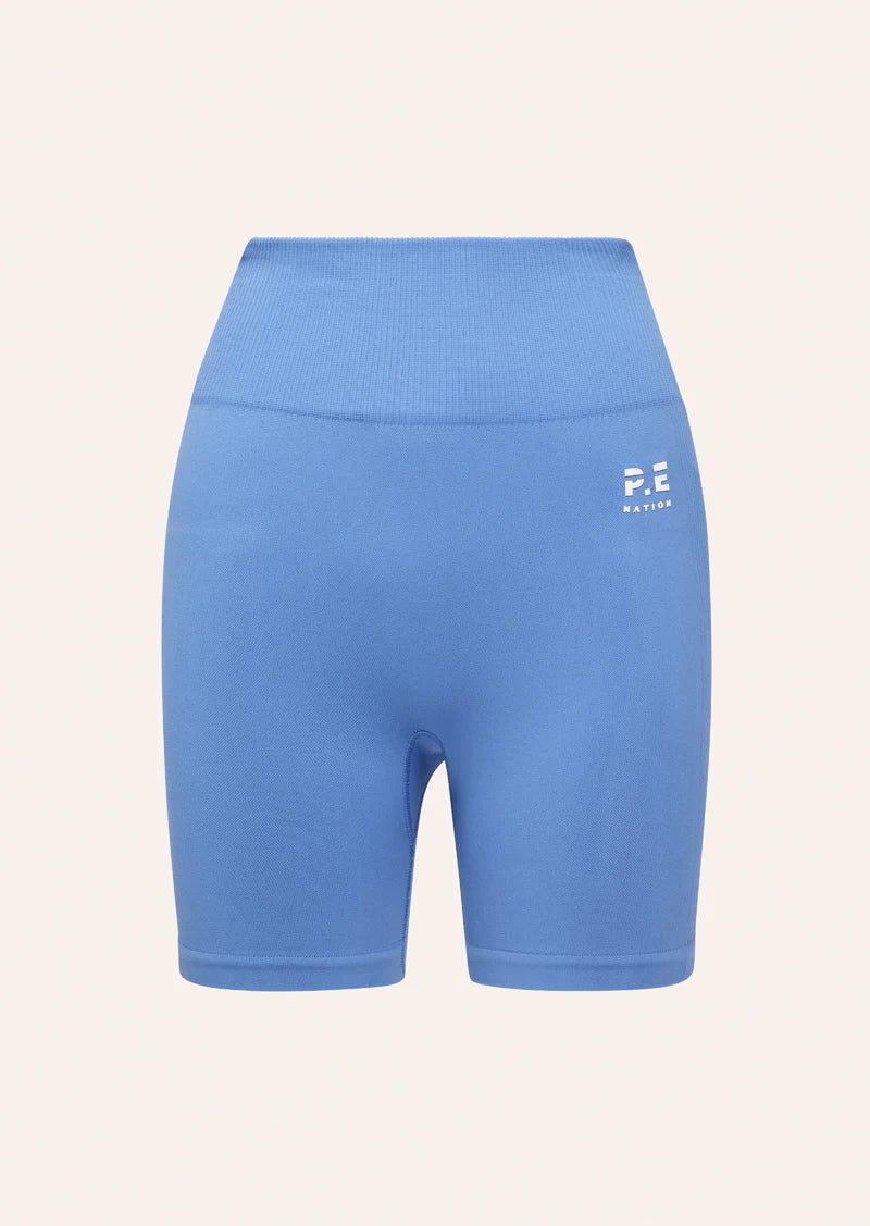 PE NATION RESTORE  SEAMLESS BIKE SHORT SUMMER SKY| BABY LEMONADE STORE