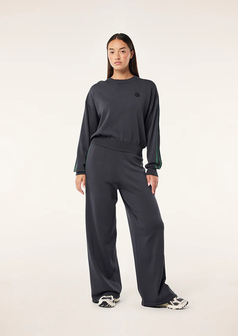 PE NATION RETREAT KNIT PANT CAVIAR