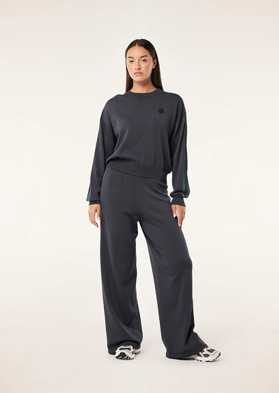 PE NATION RETREAT KNIT PANT CAVIAR
