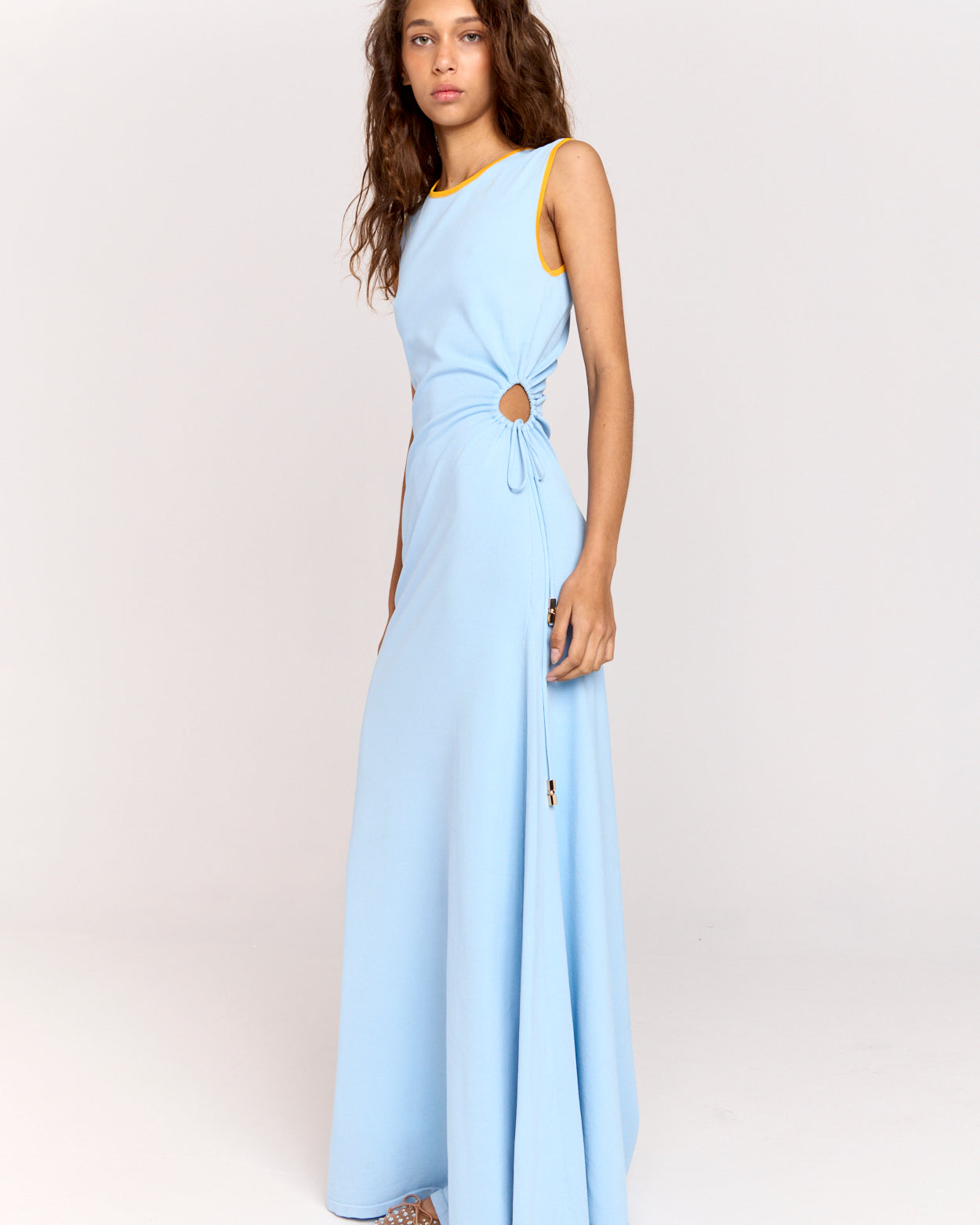 ROMY THE BRAND LOULOU DRESS BLUE