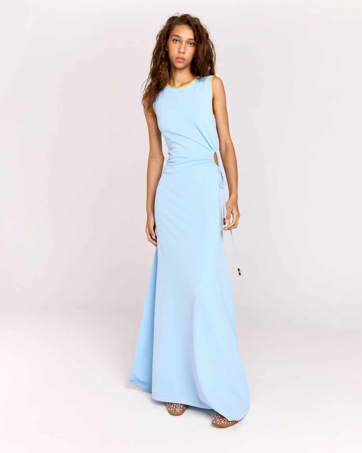 ROMY THE BRAND LOULOU DRESS BLUE