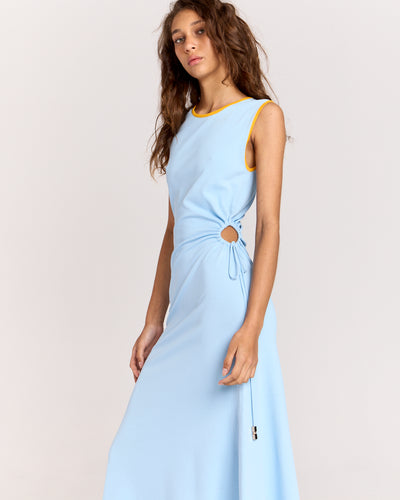ROMY THE BRAND LOULOU DRESS BLUE
