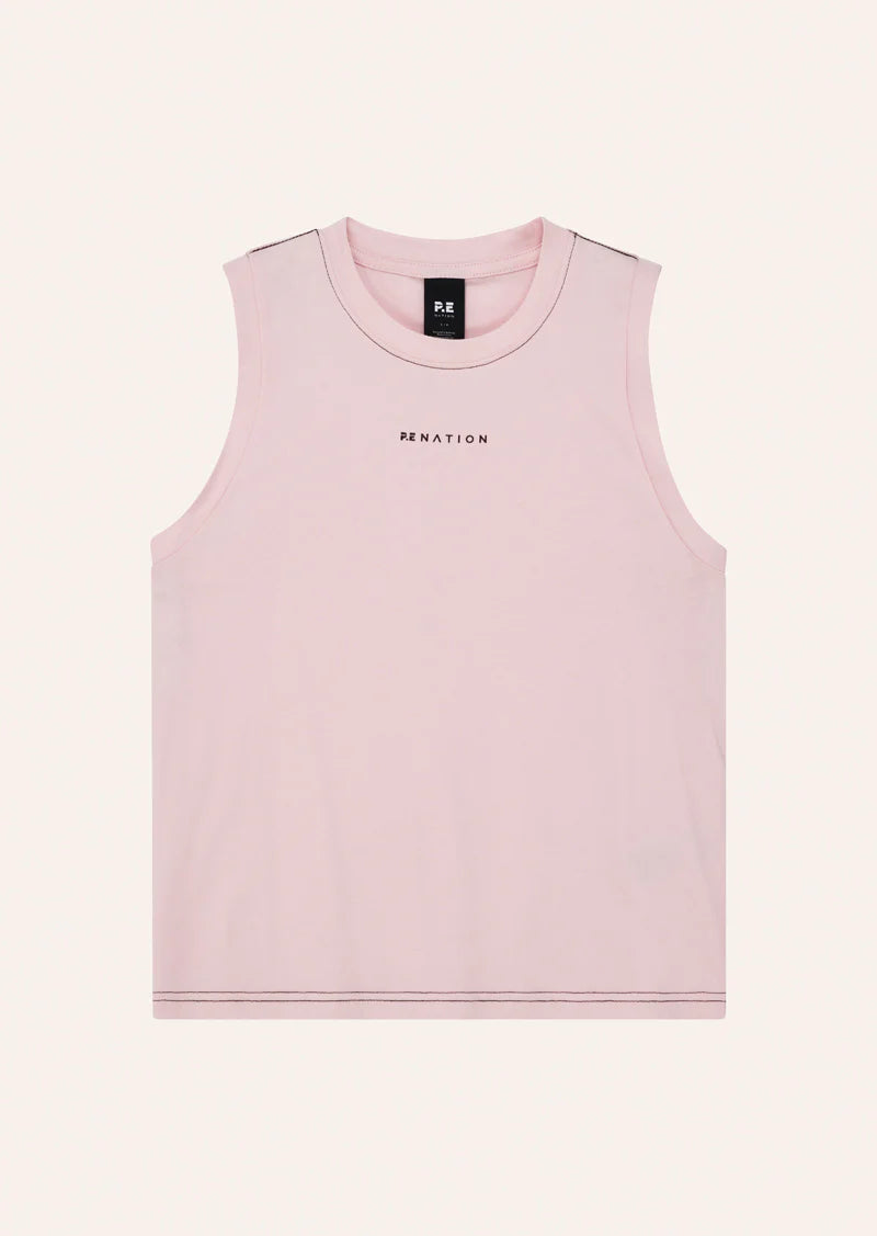 PE NATION SHIFT TANK CHALK PINK