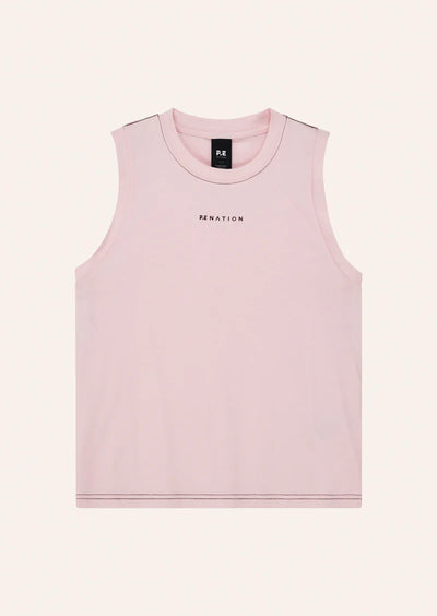 PE NATION SHIFT TANK CHALK PINK