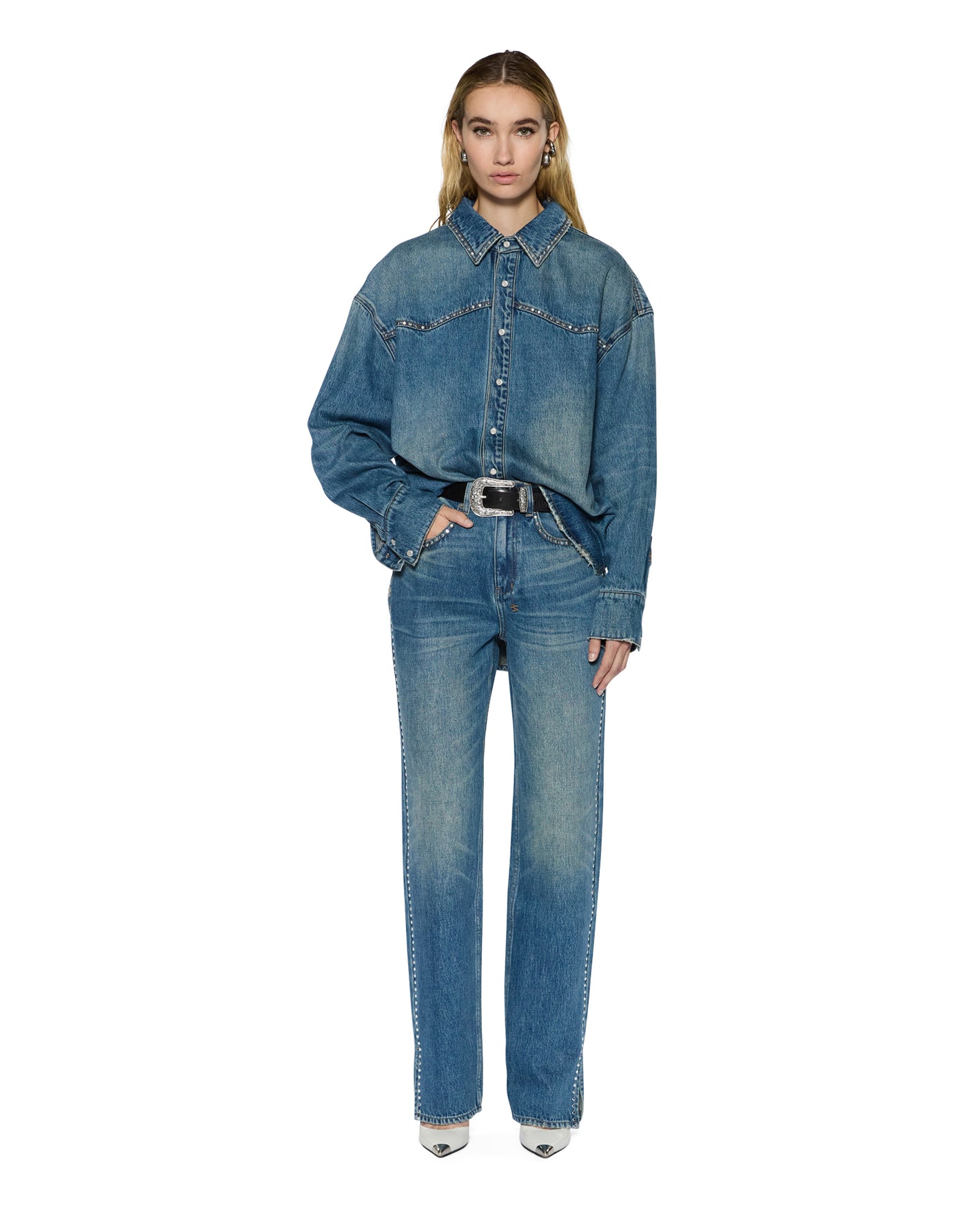 KSUBI OVERSIZED LONG SLEEVE SHIRT TEXAS BLUE
