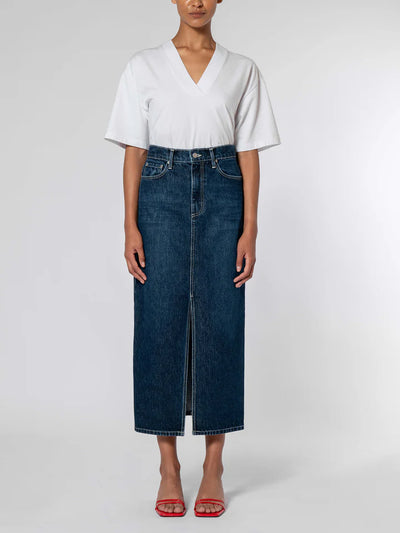 Nobody Denim Avery Skirt Deep Blue 