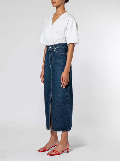 Nobody Denim Avery Skirt Deep Blue 