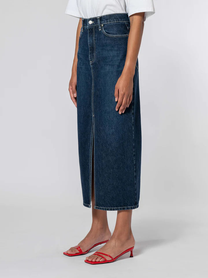 Nobody Denim Avery Skirt Deep Blue 