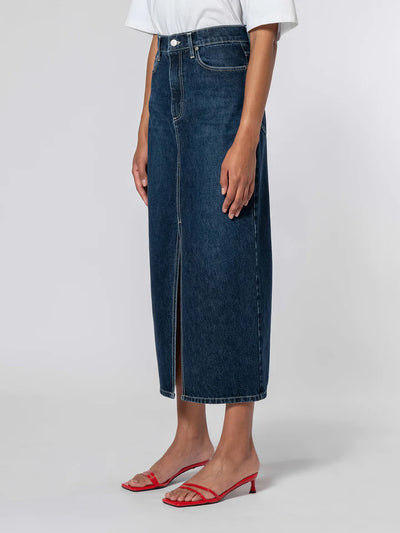 Nobody Denim Avery Skirt Deep Blue 