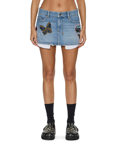 KSUBI MICRO MINI SKIRT HORIZON PATCH