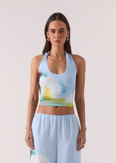 SOVERE STUDIO ZINNIA MESH TOP 
