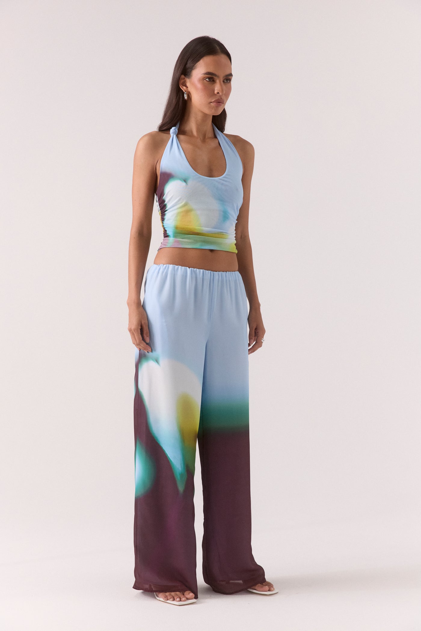 SOVERE STUDIO ZINNIA MESH TOP 