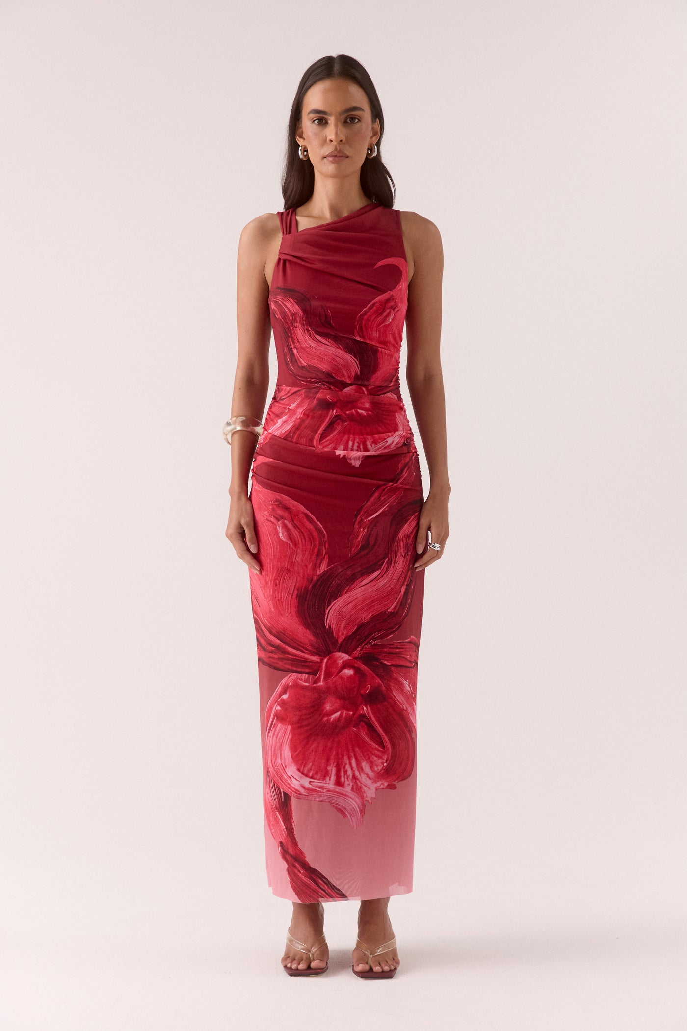 SOVERE STUDIO FLORENCE DRESS RASPBERRY