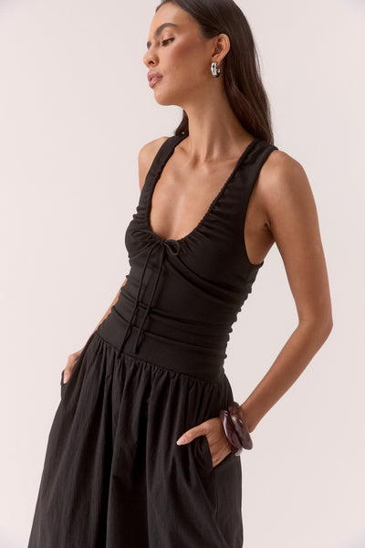 SOVERE STUDIO REVE DRESS BLACK