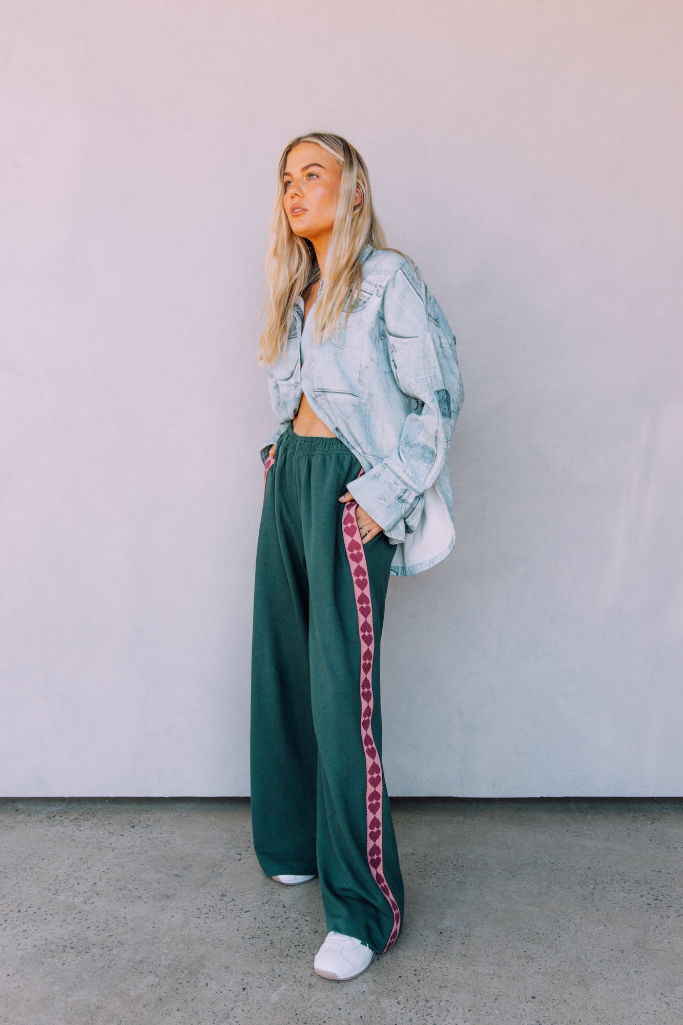 Sabbi The Raving Hearts Trackpants Green