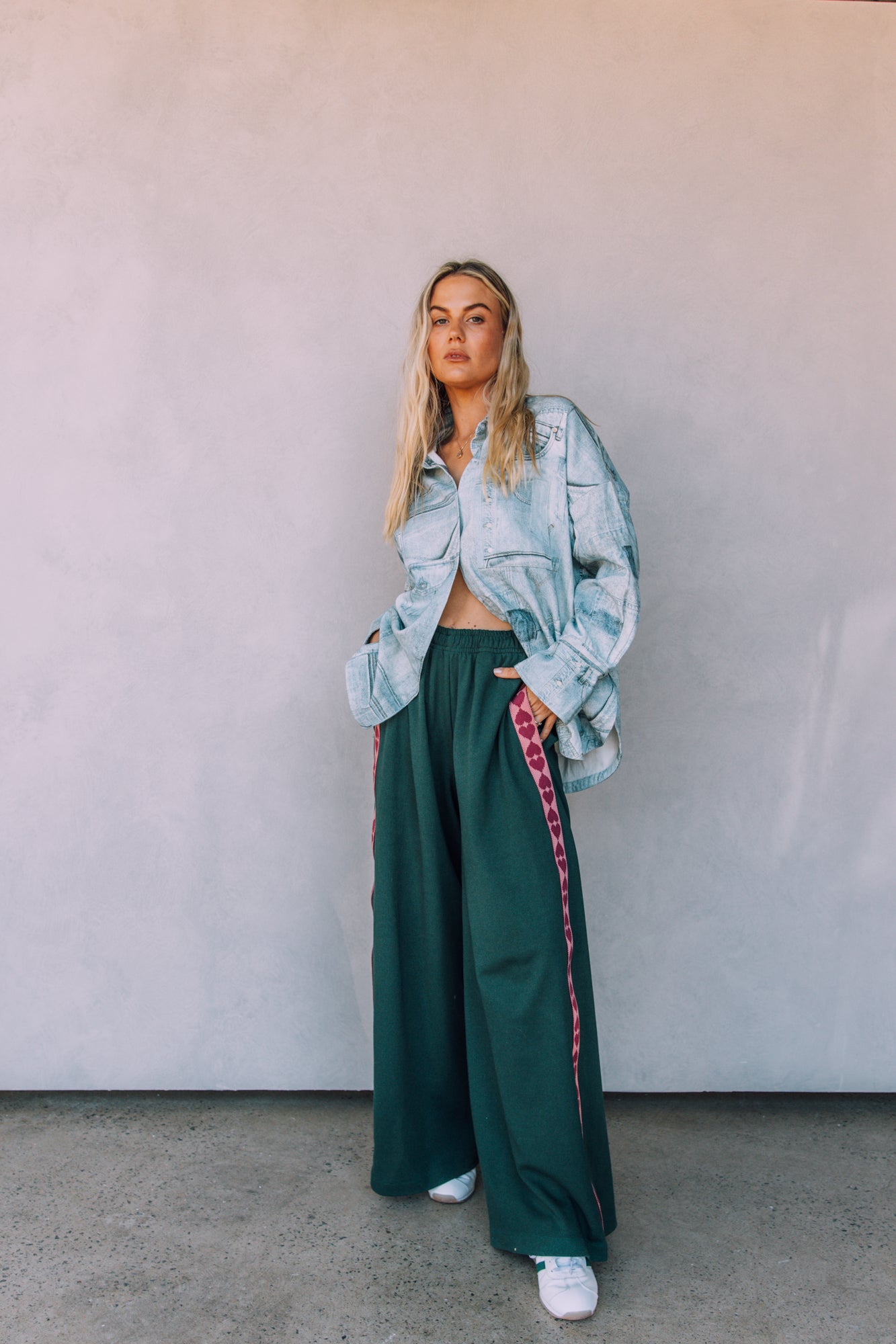 Sabbi The Raving Hearts Trackpants Green
