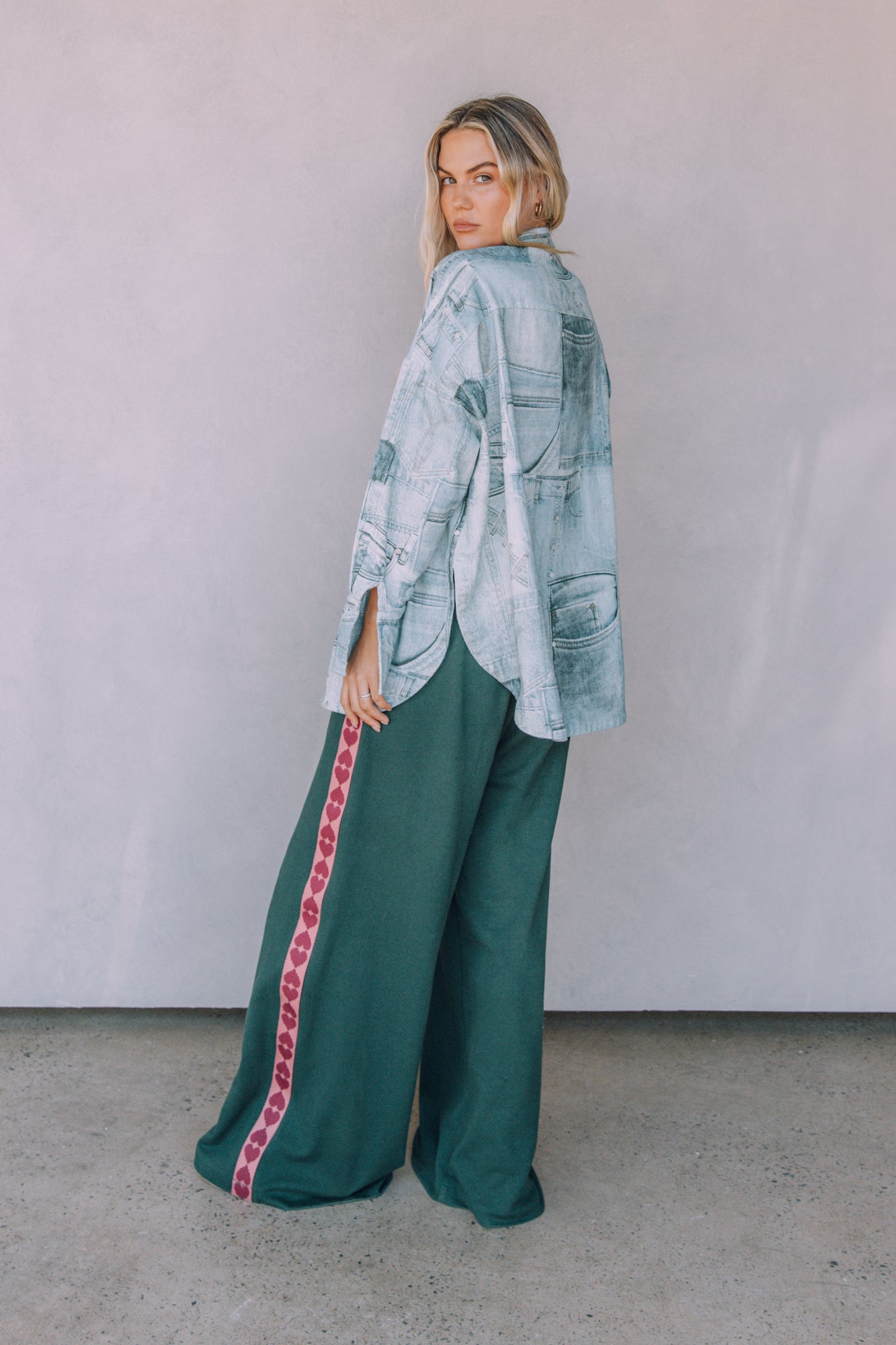 Sabbi The Raving Hearts Trackpants Green